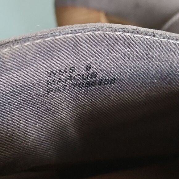 Report Faux Suede with Leather Retro '90s Y2K Stacked Heeled Boots Size 9 - Picture 10 of 11